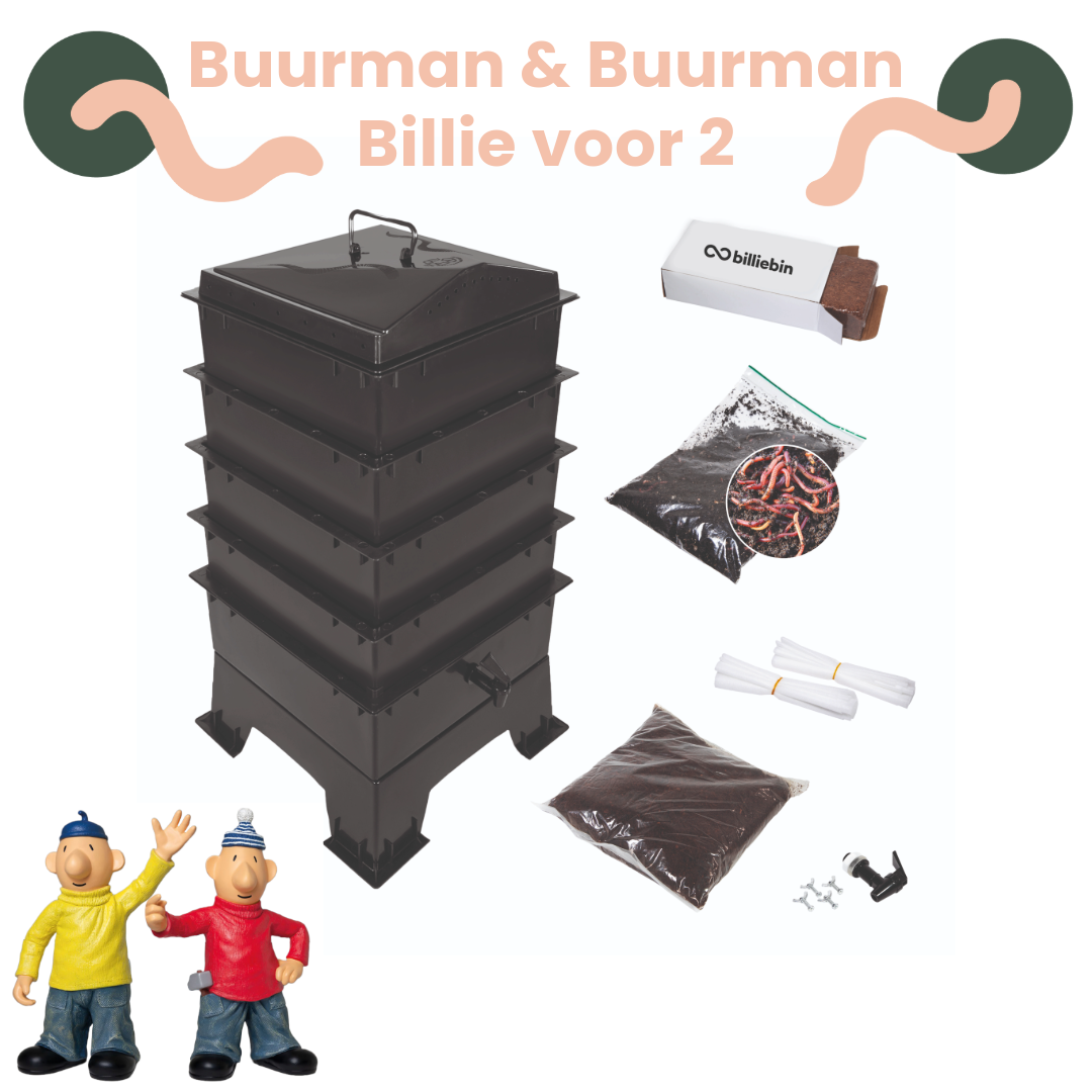 2x Billiebin Worm (buurman&buurman actie)